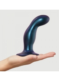 Темно-синяя насадка Strap-On-Me Dildo Plug Snaky size M - Strap-on-me - купить с доставкой в Новочеркасске