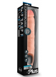 Телесная насадка-удлинитель 11.5 Inch Silicone Cock Sheath Penis Extender - 29,2 см. - Blush Novelties - в Новочеркасске купить с доставкой