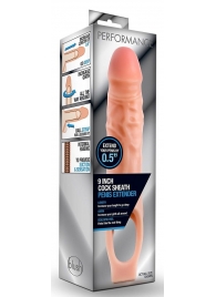 Телесная насадка на пенис 9 Inch Cock Sheath Extender - 22,2 см. - Blush Novelties - в Новочеркасске купить с доставкой