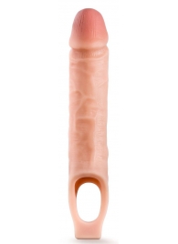 Телесная насадка на пенис 10 Inch Cock Sheath Extender - 25 см. - Blush Novelties - в Новочеркасске купить с доставкой