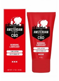 Пролонгирующий лубрикант Numbing CBD from Amsterdam - 50 мл. - Shots Media BV - купить с доставкой в Новочеркасске