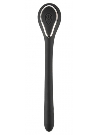 Черный гибкий уретральный стимулятор с вибрацией Vibrating Bendable Dilator - 13,5 см. - Orion - купить с доставкой в Новочеркасске
