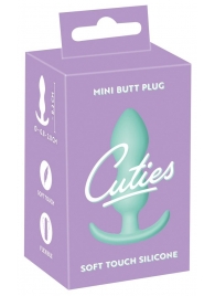 Аквамариновая анальная втулка Mini Butt Plug - 8,2 см. - Orion