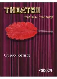 Красное страусовое пёрышко - ToyFa - купить с доставкой в Новочеркасске