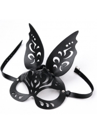 Черная ажурная маска  Зайка  с ушками - Crazy Handmade - купить с доставкой в Новочеркасске