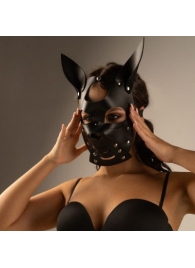 Черная маска  Собака  с ушками - Crazy Handmade - купить с доставкой в Новочеркасске