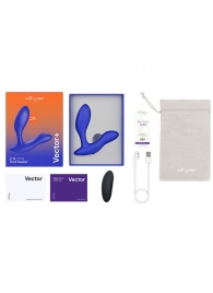 Синий анальный вибратор We-Vibe Vector+ - We-vibe - в Новочеркасске купить с доставкой