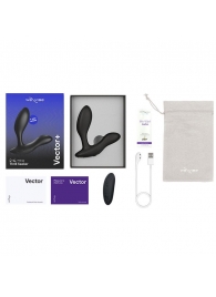Черный анальный вибратор We-Vibe Vector+ - We-vibe - в Новочеркасске купить с доставкой