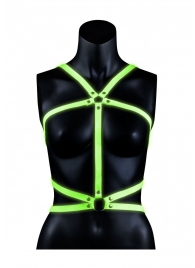 Портупея Body Harness с неоновым эффектом - размер L-XL - Shots Media BV - купить с доставкой в Новочеркасске