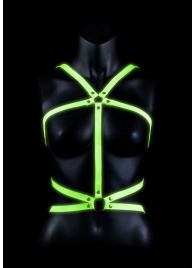 Портупея Body Harness с неоновым эффектом - размер L-XL - Shots Media BV - купить с доставкой в Новочеркасске