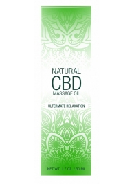 Массажное масло Natural CBD Massage Oil - 50 мл. - Shots Media BV - купить с доставкой в Новочеркасске