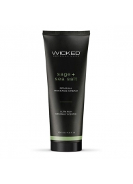 Массажный легкий крем WICKED Sage plus Sea Salt - 120 мл. - Wicked - купить с доставкой в Новочеркасске