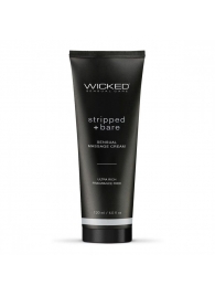 Массажный легкий крем WICKED Stripped plus Bare - 120 мл. - Wicked - купить с доставкой в Новочеркасске