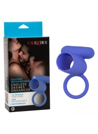 Синее эрекционное виброкольцо Silicone Rechargeable Endless Desires Enhancer - California Exotic Novelties - в Новочеркасске купить с доставкой