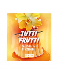 Пробник гель-смазки Tutti-frutti со вкусом ванильного пудинга - 4 гр. - Биоритм - купить с доставкой в Новочеркасске