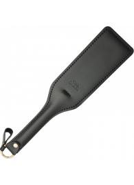 Черная кожаная шлепалка SitaBlack - 30 см. - Sitabella - купить с доставкой в Новочеркасске
