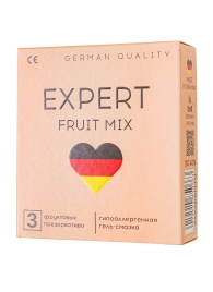 Ароматизированные презервативы EXPERT Fruit Mix - 3 шт. - Expert - купить с доставкой в Новочеркасске