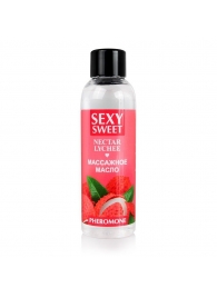 Массажное масло Sexy Sweet Nectar Lychee с феромонами и ароматом личи - 75 мл. - Биоритм - купить с доставкой в Новочеркасске