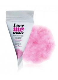 Съедобное согревающее массажное масло Love Me Tender Cotton Candy с ароматом сладкой ваты - 10 мл. - Love to Love - купить с доставкой в Новочеркасске