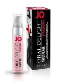 Клубничный лубрикант для оральных ласк Oral Delight Strawberry Sensation - 30 мл. - System JO - купить с доставкой в Новочеркасске