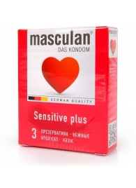 Презервативы Masculan Sensitive plus - 3 шт. - Masculan - купить с доставкой в Новочеркасске