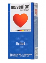 Презервативы с пупырышками Masculan Dotted - 10 шт. - Masculan - купить с доставкой в Новочеркасске