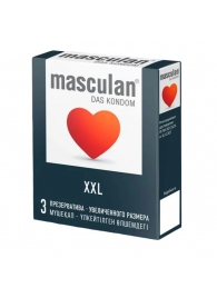 Презервативы увеличенного размера Masculan XXL - 3 шт. - Masculan - купить с доставкой в Новочеркасске