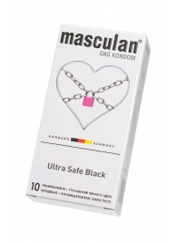 Ультрапрочные презервативы Masculan Ultra Safe Black - 10 шт. - Masculan - купить с доставкой в Новочеркасске