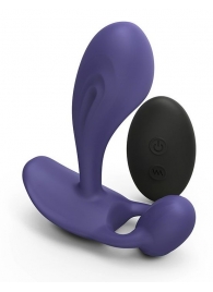 Темно-синий вибромассажер Witty P G Vibrator with Remote Control - Love to Love - в Новочеркасске купить с доставкой