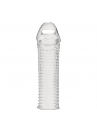 Текстурированная насадка на пенис Clear Textured Penis Enhancing Sleeve Extension - 16,5 см. - BlueLine - в Новочеркасске купить с доставкой