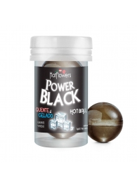 Интимный гель Power Black Hot Ball с охлаждающе-разогревающим эффектом (2 шарика по 3 гр.) - HotFlowers - купить с доставкой в Новочеркасске