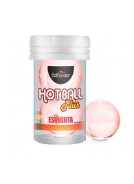 Лубрикант на масляной основе Hot Ball Plus с разогревающим эффектом (2 шарика по 3 гр.) - HotFlowers - купить с доставкой в Новочеркасске