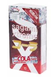 Ароматизированные презервативы Sagami Xtreme COLA - 10 шт. - Sagami - купить с доставкой в Новочеркасске