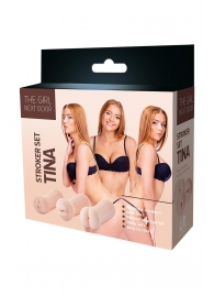 Набор из 3 мастурбаторов The Girl Next Door Tina - Dream Toys - в Новочеркасске купить с доставкой