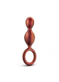 Коричневый анальный стимулятор Duo Loop Copper Anal Plug - 13,3 см. - Blush Novelties