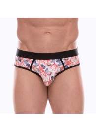 Белые трусы-джоки с принтом в виде цветных ракушек - Don Moris купить с доставкой