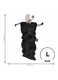 Черный мешочек для хранения игрушек Treasure Bag L - Satisfyer - купить с доставкой в Новочеркасске