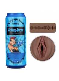 Коричневый мастурбатор-вагина Pleasure Brew Masturbator-Sultry Stout в банке - Lovetoy - в Новочеркасске купить с доставкой