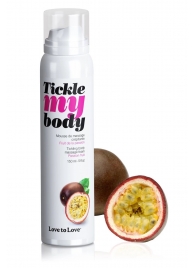 Массажная хрустящая пенка Tickle my body с ароматом маракуйи - 150 мл. - Love to Love - купить с доставкой в Новочеркасске