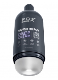 Мастурбатор в бутылке Shower Therapy Deep Cream - Pipedream - в Новочеркасске купить с доставкой