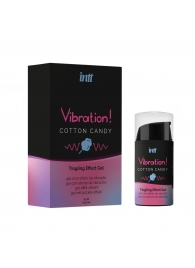 Жидкий вибратор Vibration Cotton Candy с ароматом сахарной ваты - 15 мл. - INTT - купить с доставкой в Новочеркасске