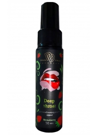 Спрей для горла Deep Throat с десенсибилизирующим эффектом и вкусом клубники - 50 мл. - БиоМед - купить с доставкой в Новочеркасске