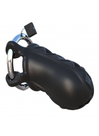 Черный замок верности Extreme Silicone Cock Blocker - Pipedream - купить с доставкой в Новочеркасске