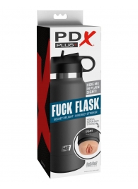 Серый мастурбатор в виде бутылки F*ck Flask - Pipedream - в Новочеркасске купить с доставкой