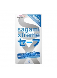 Презервативы Sagami Xtreme Ultrasafe с двойным количеством смазки - 10 шт. - Sagami - купить с доставкой в Новочеркасске