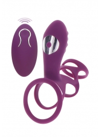 Фиолетовая эрекционная вибронасадка Halo Halo C-Ring Sleeve - Toy Joy - в Новочеркасске купить с доставкой