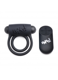 Черное эрекционное виброкольцо 28X Remote Control Vibrating Cock Ring   Bullet - XR Brands - в Новочеркасске купить с доставкой