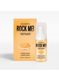 Жидкий вибратор Nuei Rock Me! с ароматом печенья и сливок - 20 мл. - Nuei cosmetics - купить с доставкой в Новочеркасске