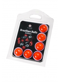 Набор из 6 шариков с массажным маслом Brazilian Balls с ароматом ягод - Secret Play - купить с доставкой в Новочеркасске