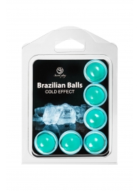 Набор из 6 шариков с массажным маслом Brazilian Balls с охлаждающим эффектом - Secret Play - купить с доставкой в Новочеркасске